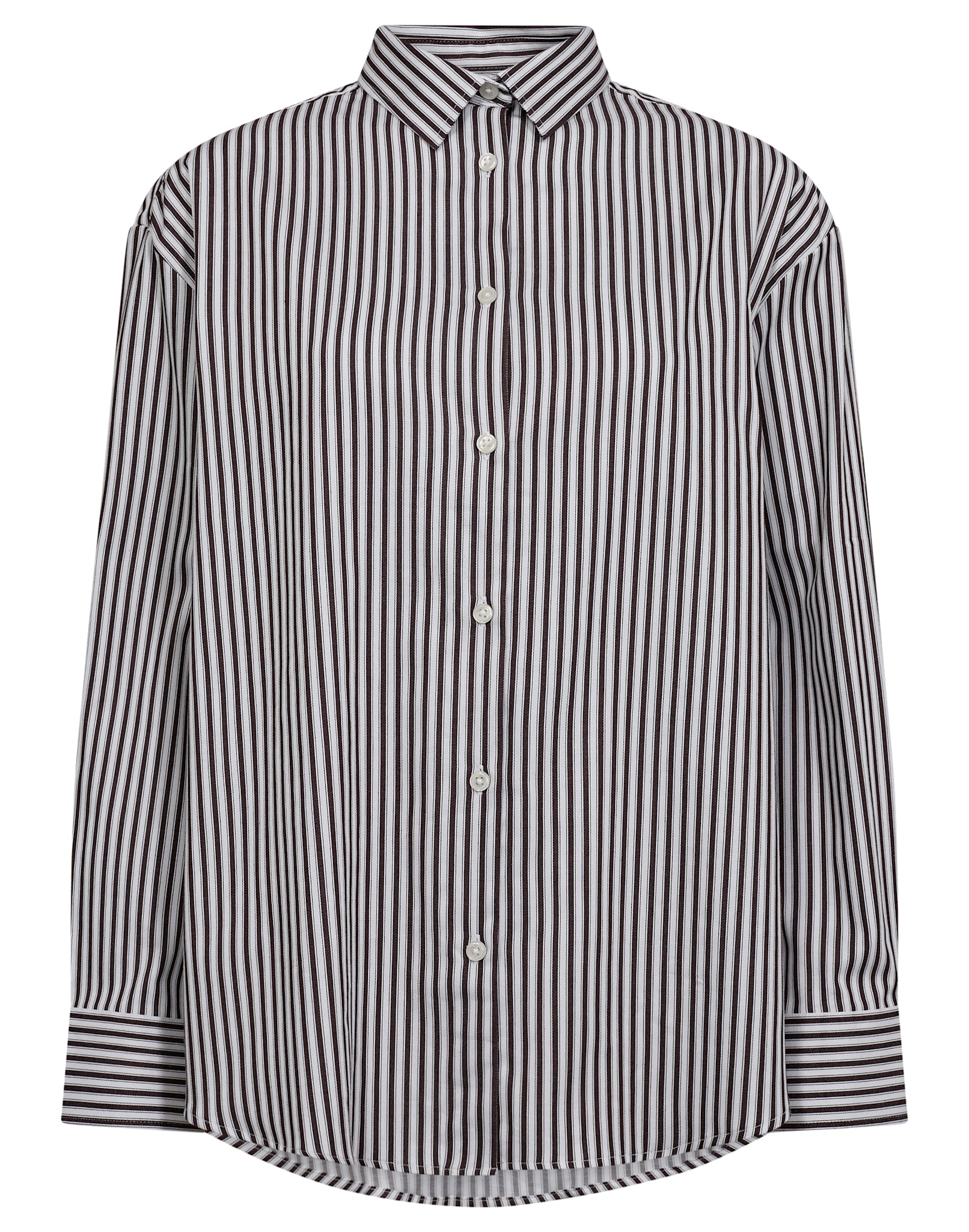 BS Karita Regular Fit Skjorte - Bordeaux/White