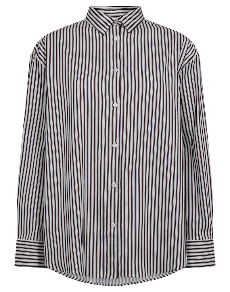 BS Karita Regular Fit Skjorte - Bordeaux/White