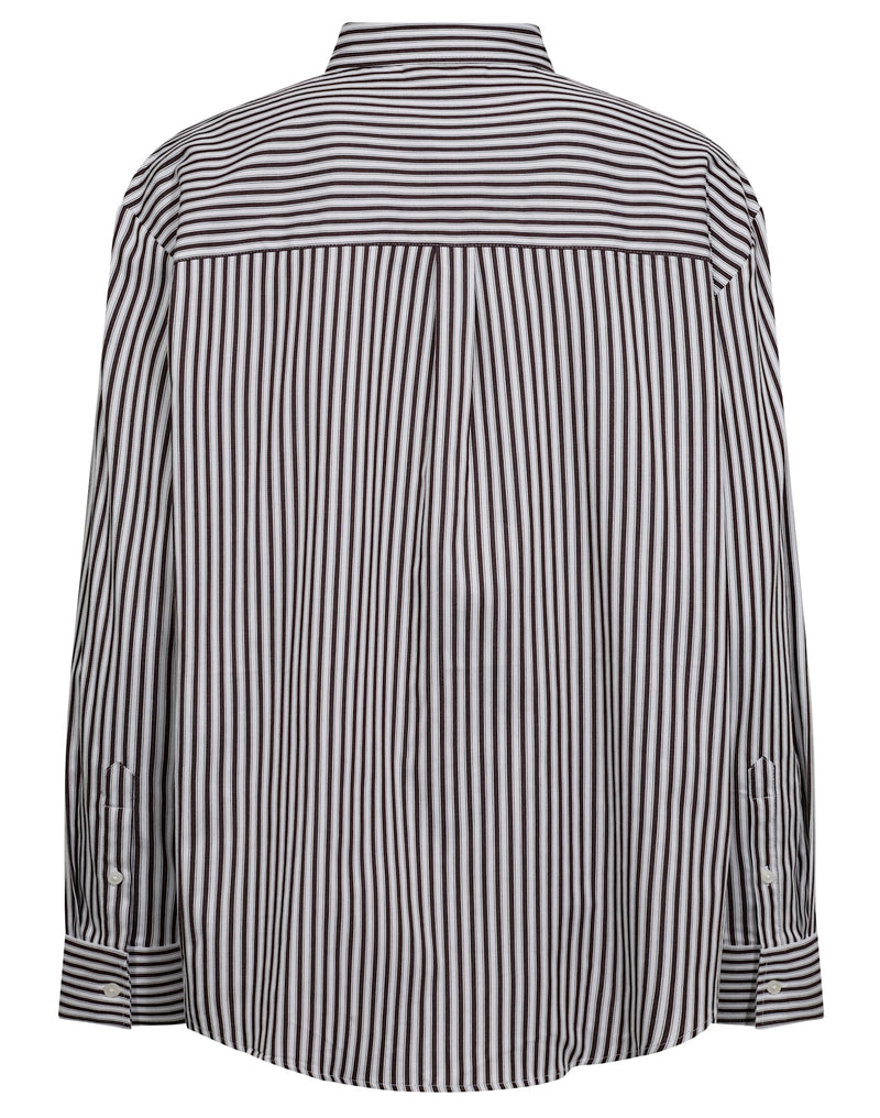 BS Karita Regular Fit Skjorte - Bordeaux/White