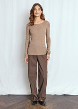 BS Asdis Regular Fit Strik - Brown