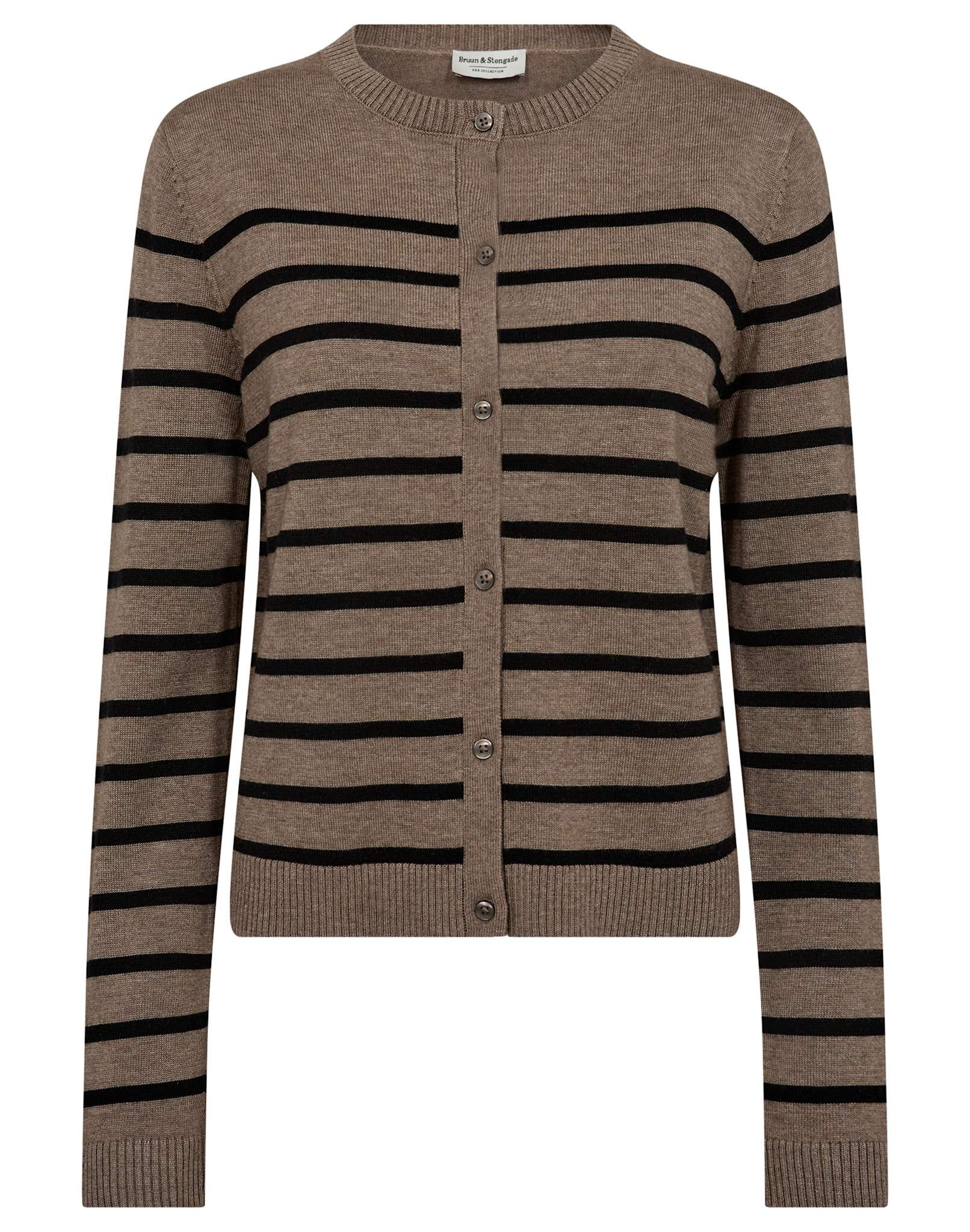 BS Kjersti Regular Fit Strik - Brown/Black