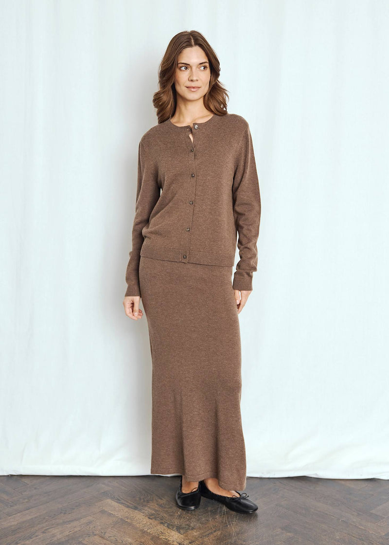 BS Kjersti Regular Fit Strik - Dark Brown