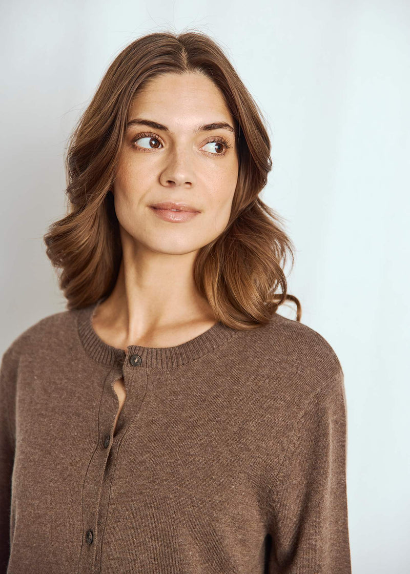 BS Kjersti Regular Fit Strik - Dark Brown