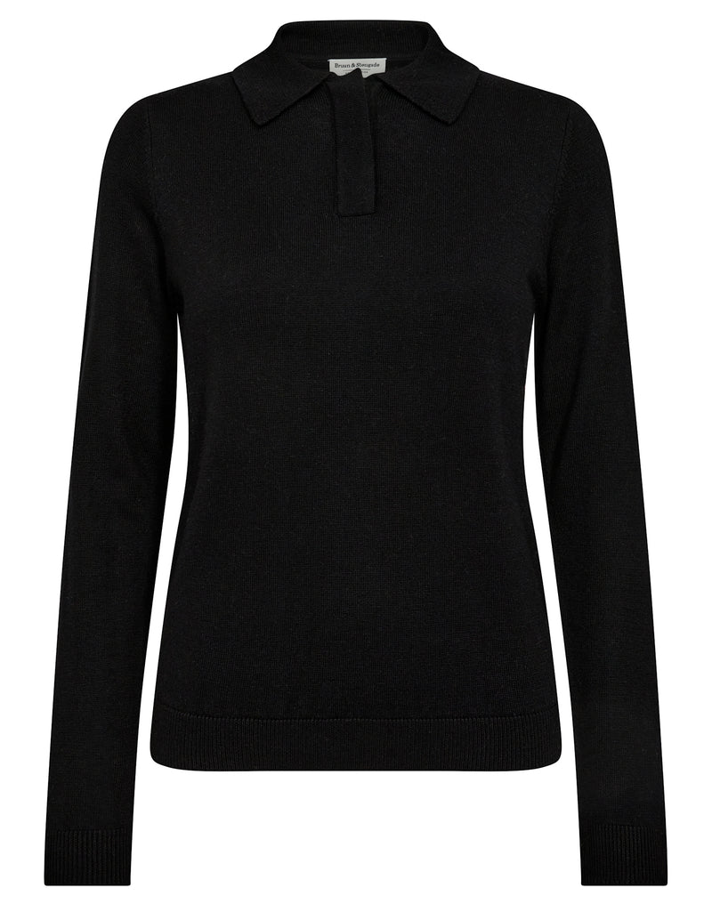 BS Eirin Regular Fit Strik - Black