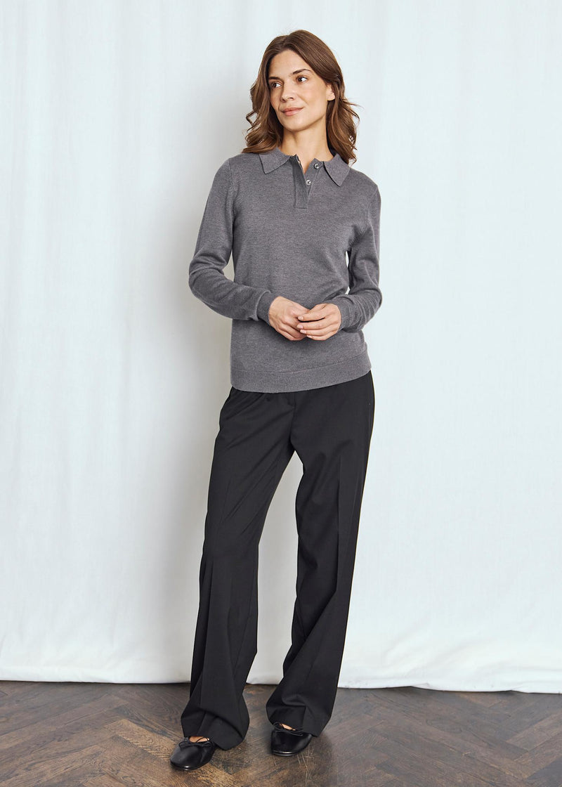 BS Eirin Regular Fit Strik - Dark Grey