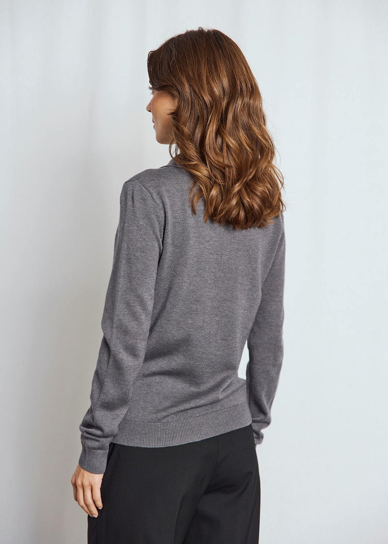 BS Eirin Regular Fit Strik - Dark Grey