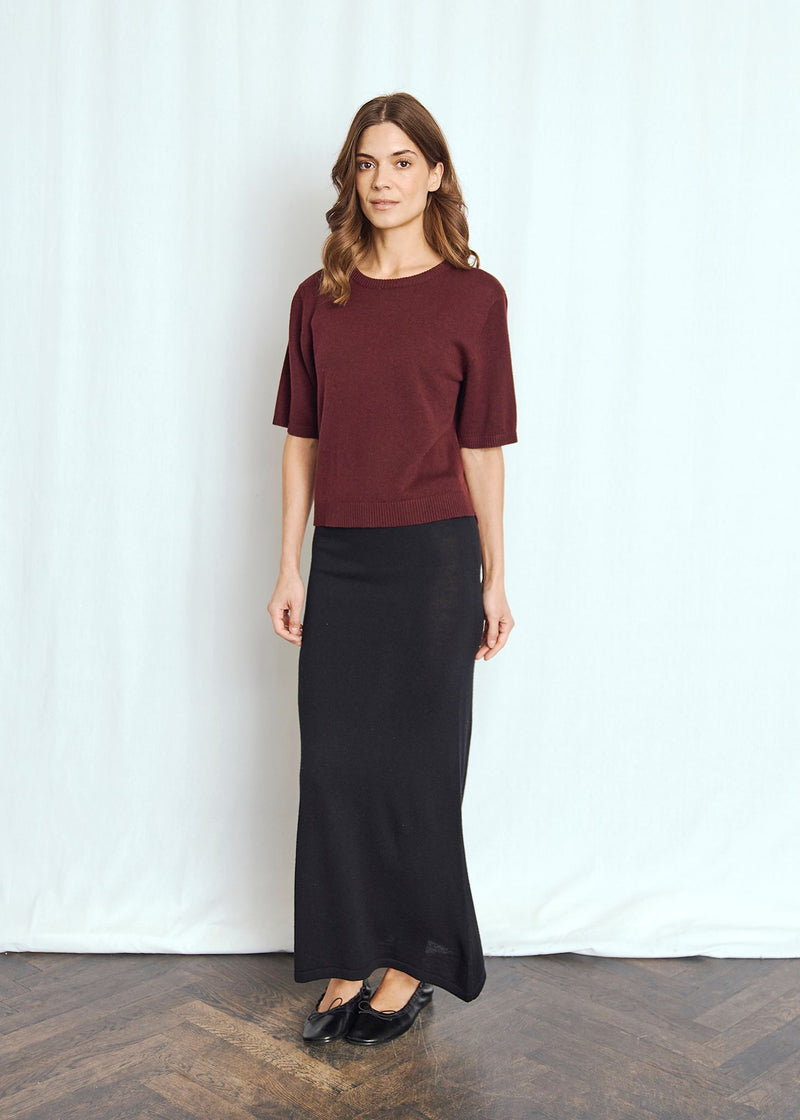 BS Eline Regular Fit T-Skjorte - Bordeaux