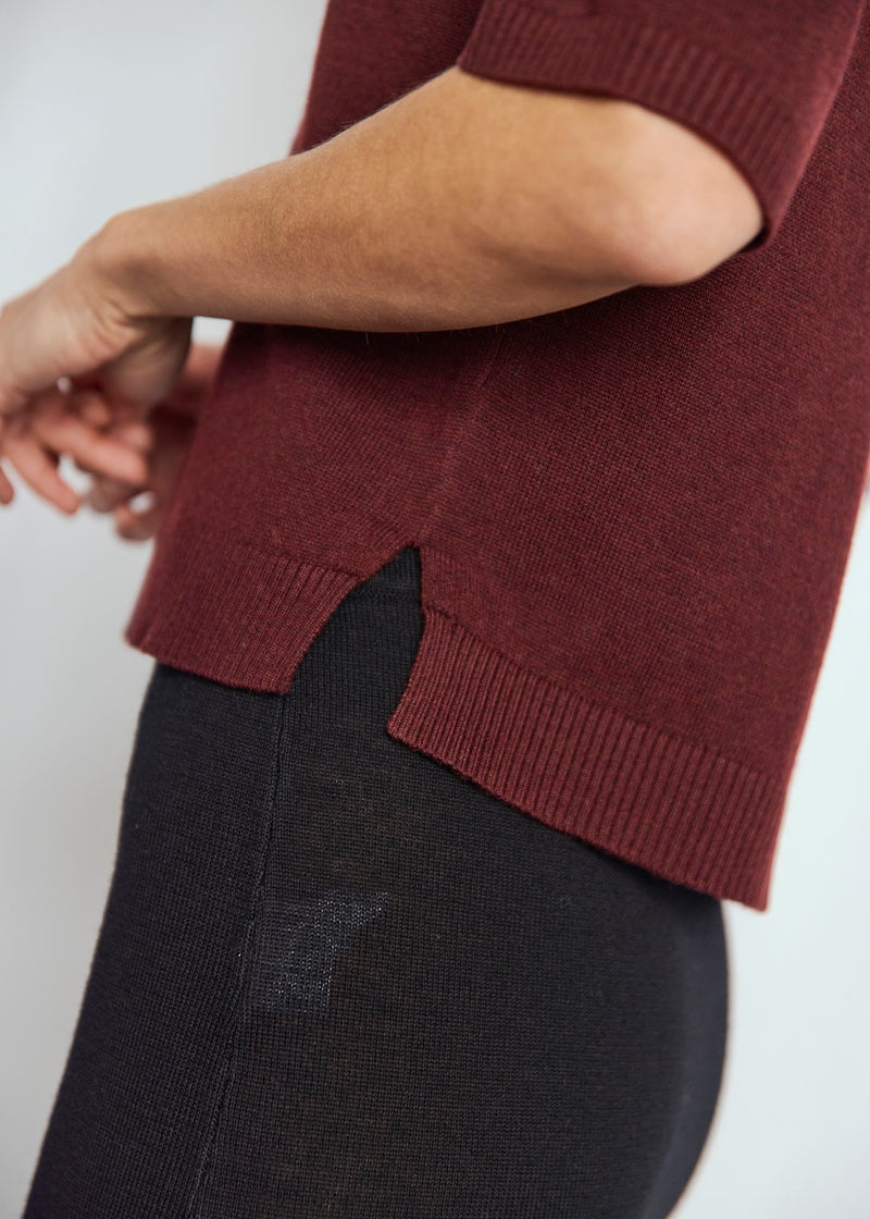 BS Eline Regular Fit T-Skjorte - Bordeaux