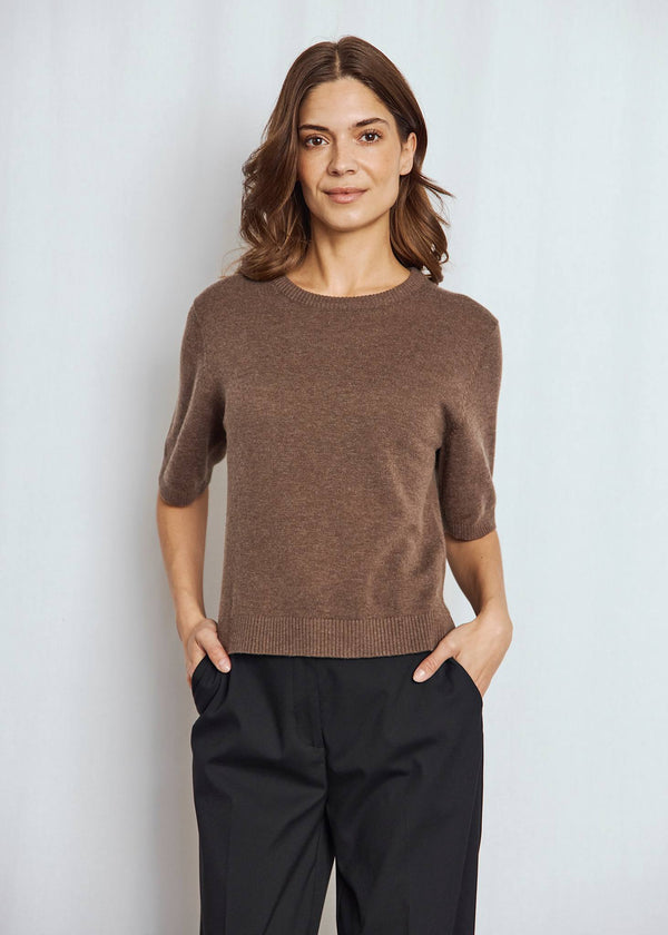 BS Eline Regular Fit T-Skjorte - Dark Brown