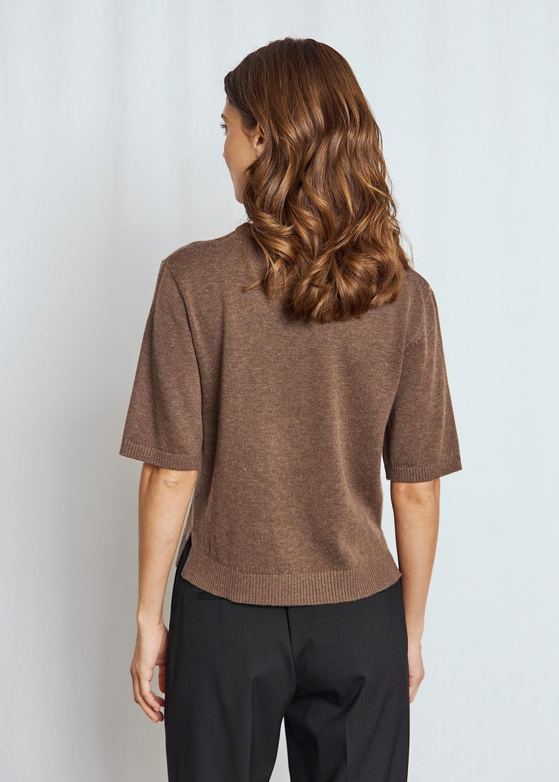 BS Eline Regular Fit T-Skjorte - Dark Brown