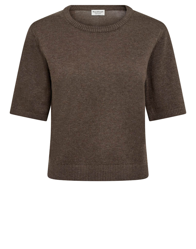 BS Eline Regular Fit T-Skjorte - Dark Brown