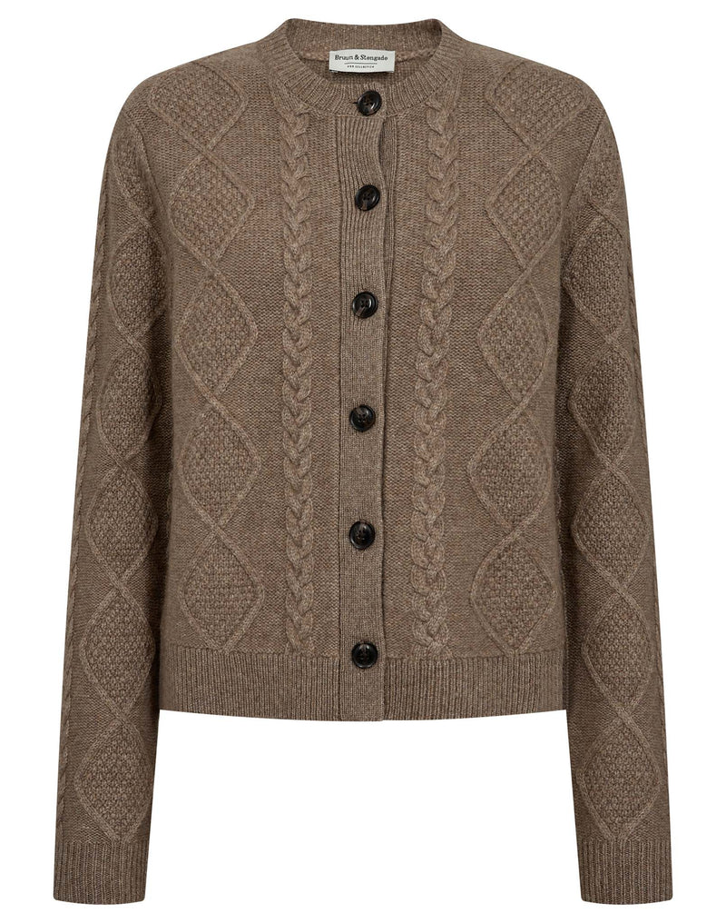 BS Marita Regular Fit Strik - Brown