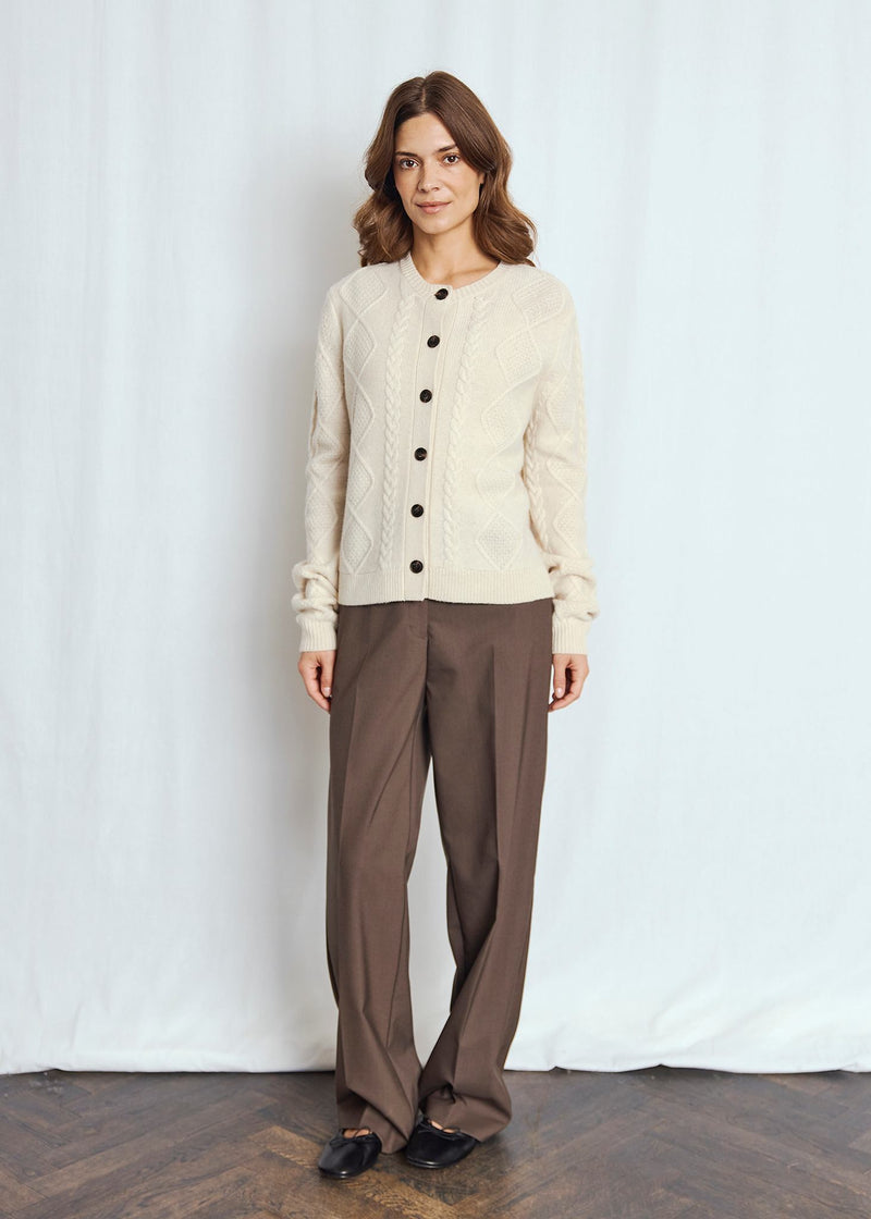 BS Marita Regular Fit Strik - Ecru