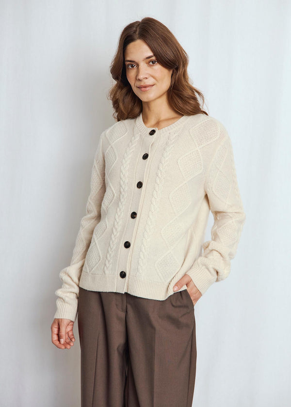 BS Marita Regular Fit Strik - Ecru