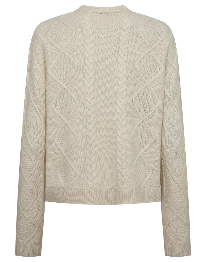 BS Marita Regular Fit Strik - Ecru