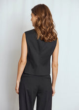 BS Una Slim Fit Vest - Black