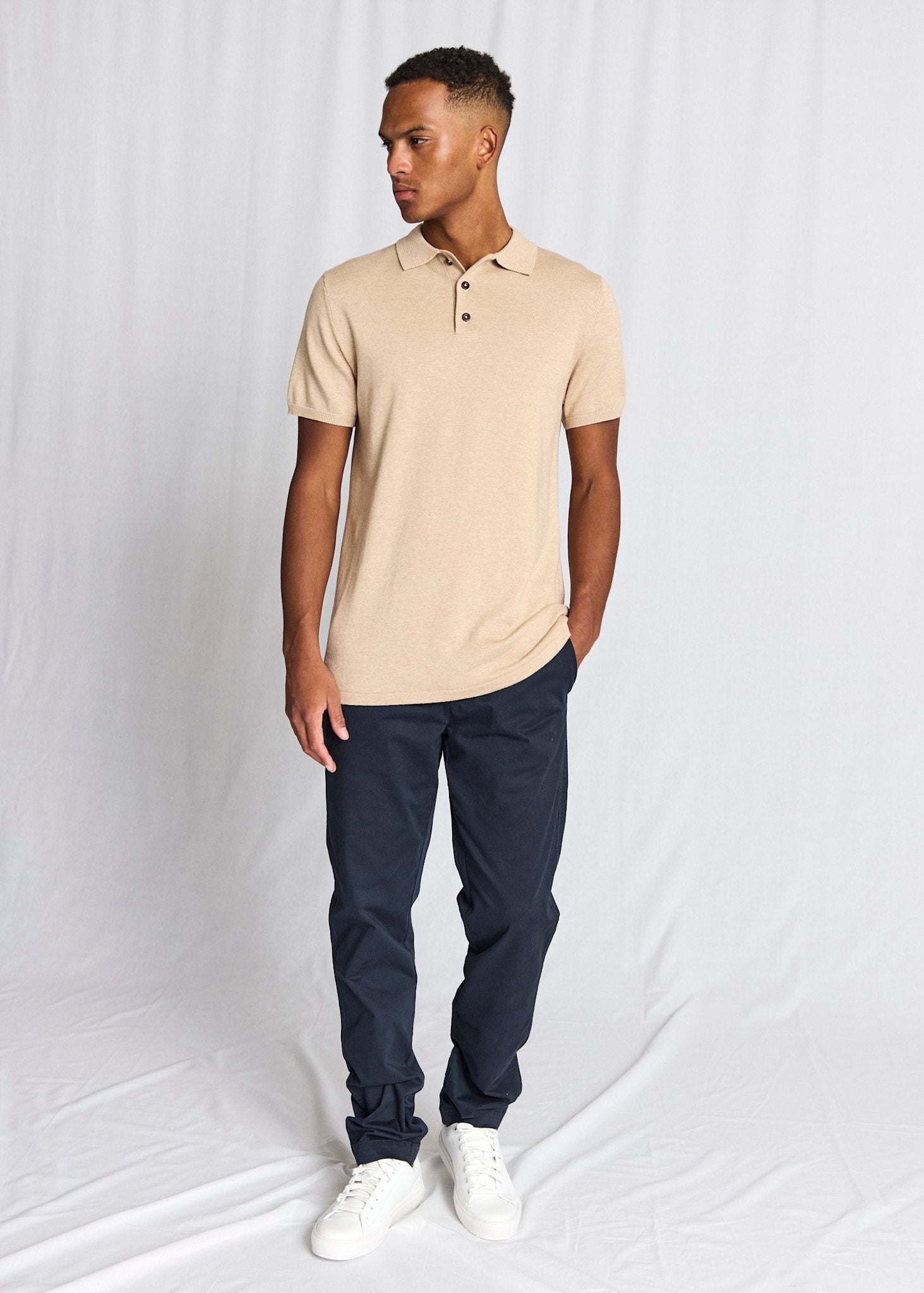 BS Baldo Regular Fit Pikétröja - Beige
