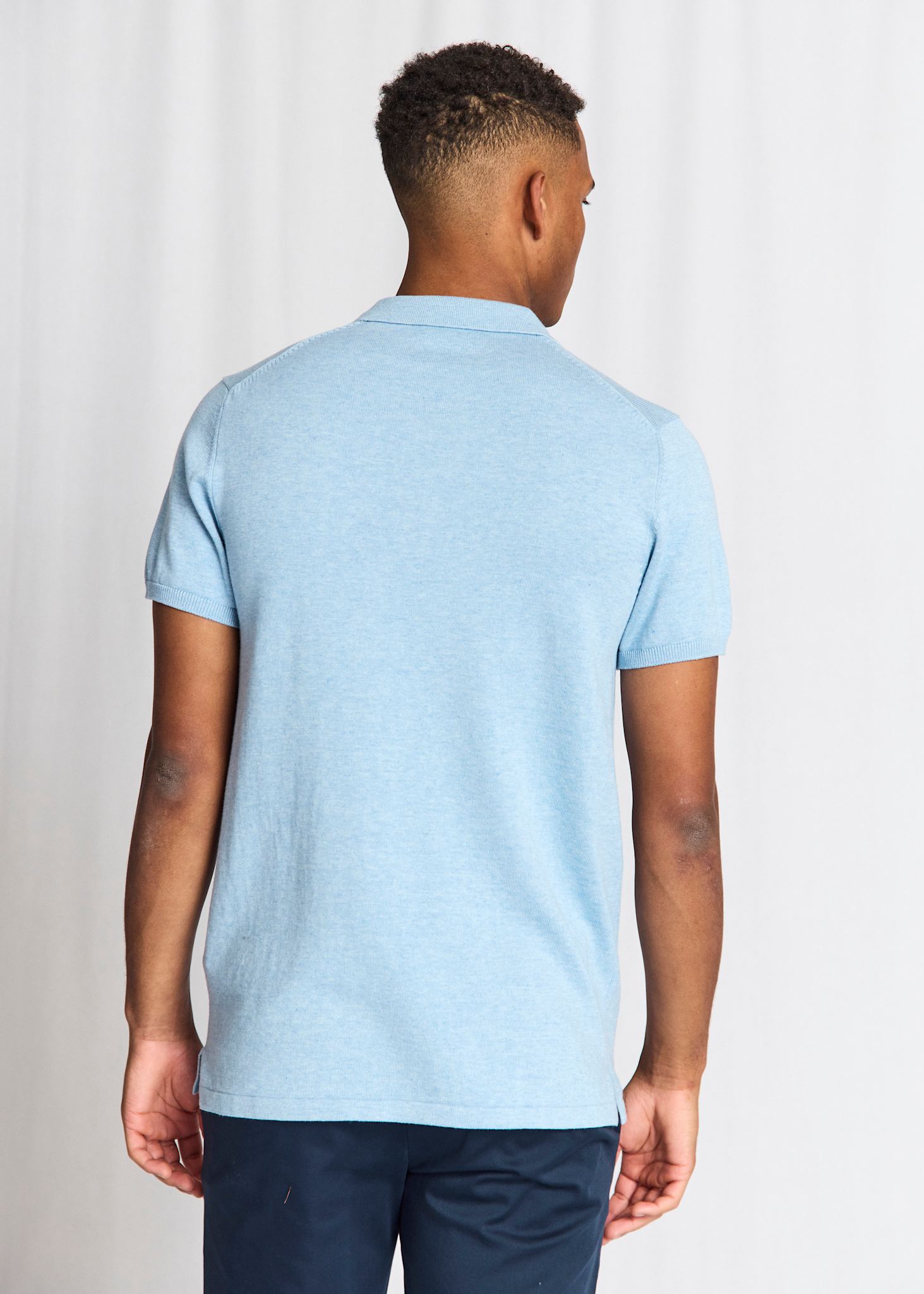 BS Baldo Regular Fit Polo - Light Blue