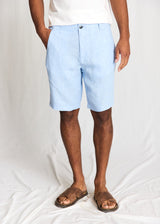 BS Paolos Regular Fit Shorts  - Light Blue