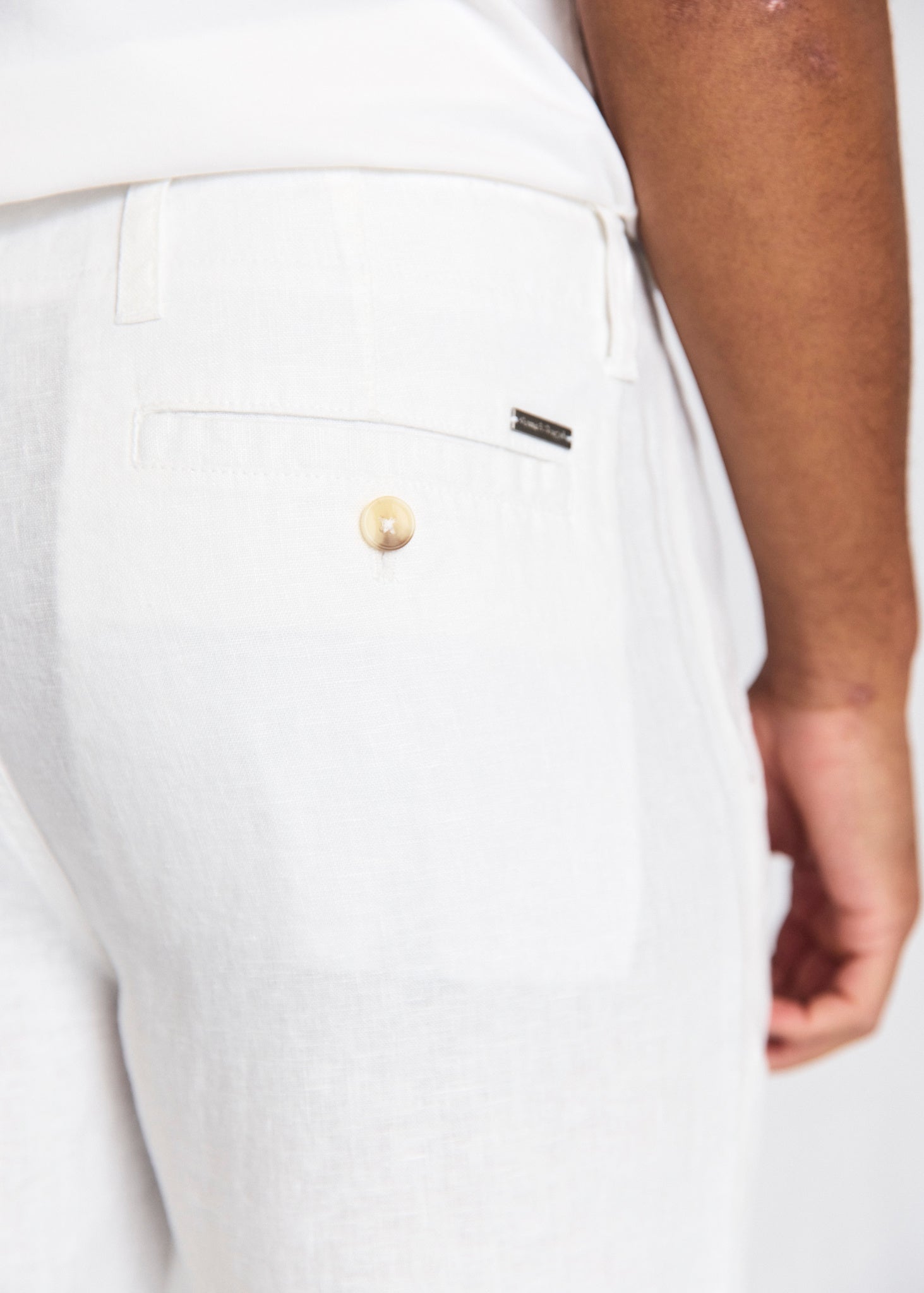 BS Paolos Regular Fit Shorts  - White