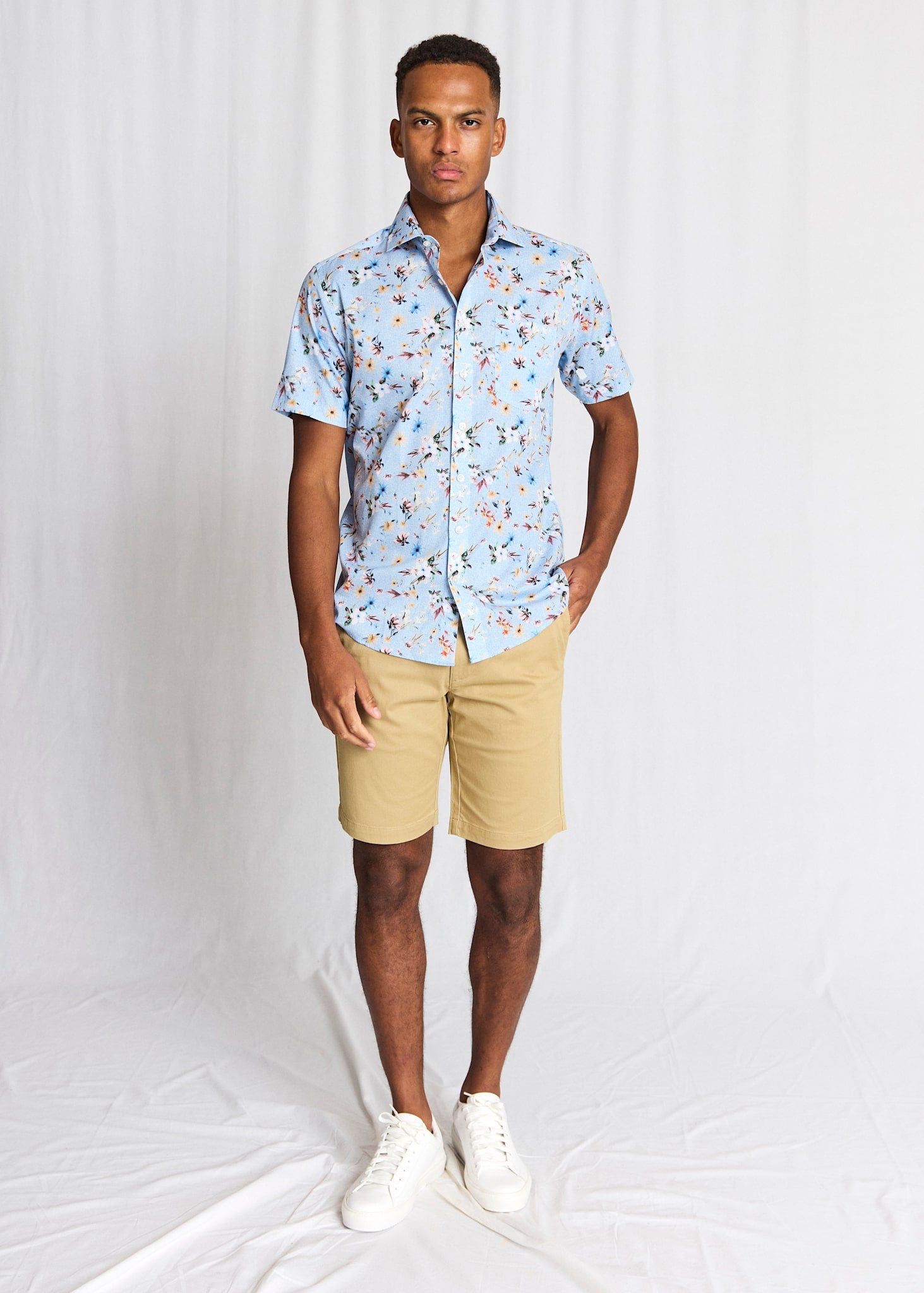 BS Manuel Modern Fit Skjorte - Light Blue