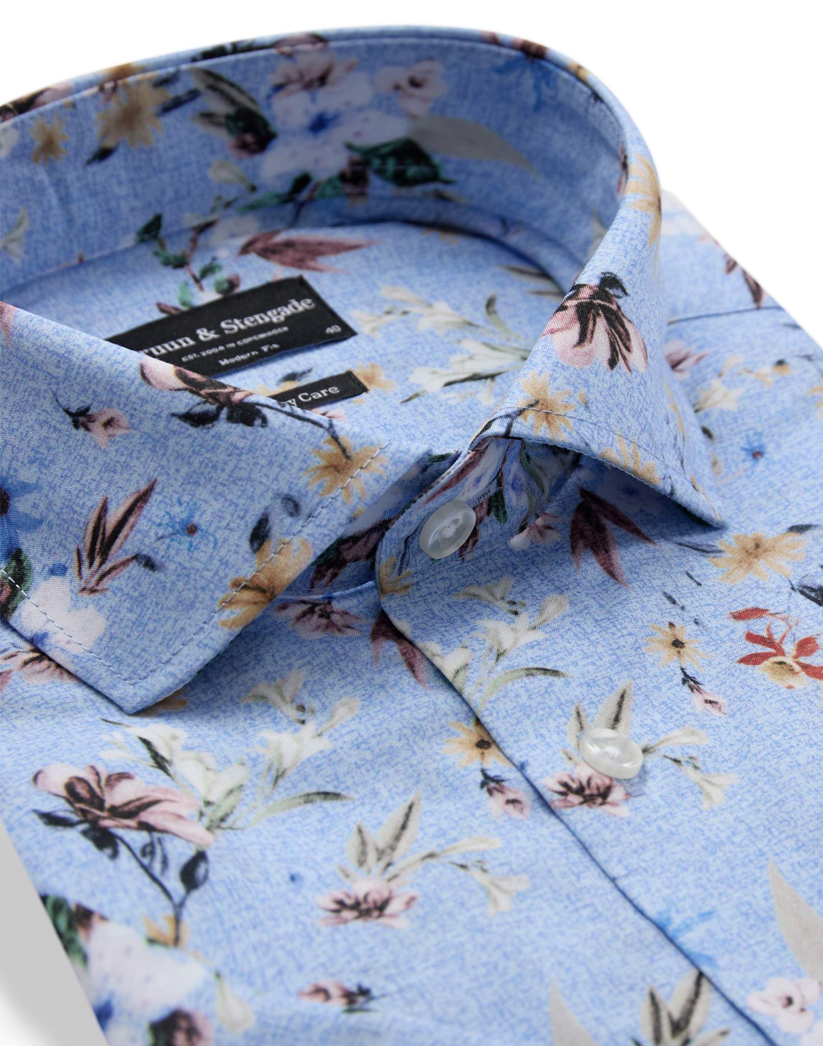 BS Manuel Modern Fit Shirt - Light Blue