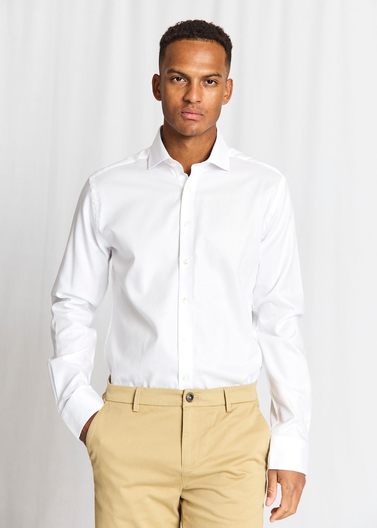 BS Buric Slim Fit Shirt - White