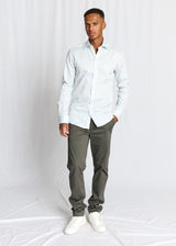 BS Ignacio Slim Fit Skjorte - Light Green/White