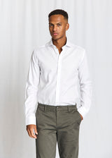 BS Albin Slim Fit Skjorte - White