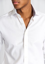 BS Albin Slim Fit Skjorte - White