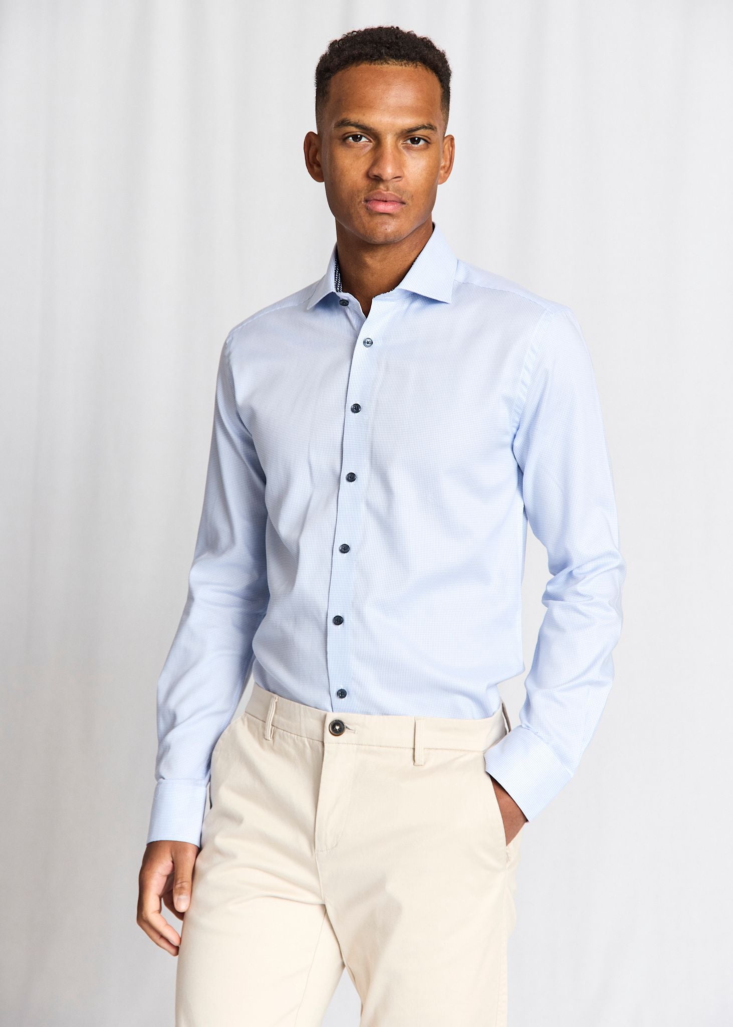BS Ugalde Slim Fit Shirt - Light Blue