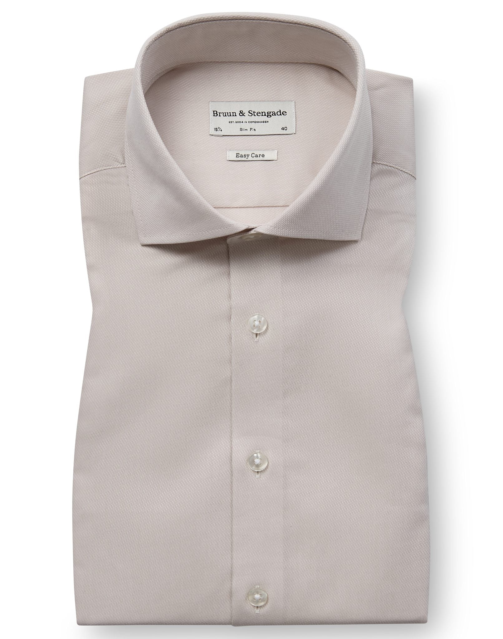BS Cupara Slim Fit Skjorta - Beige