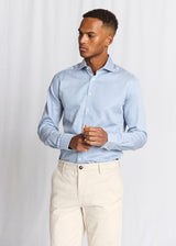 BS Hald Slim Fit Skjorte - Blue/White