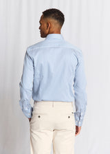BS Hald Slim Fit Skjorte - Blue/White