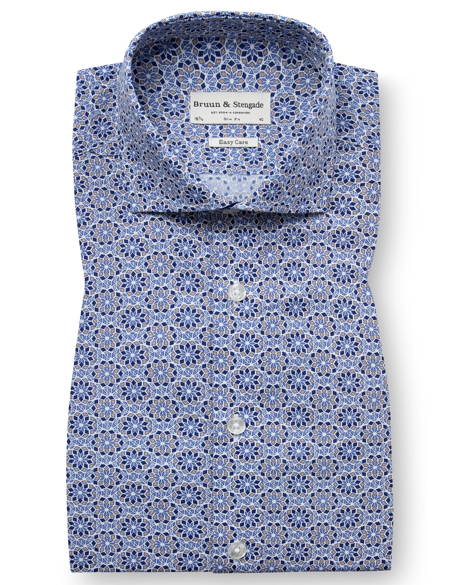 BS Abutovic Slim Fit Skjorte - Blue