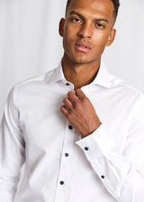 BS Skube Slim Fit Skjorte - White