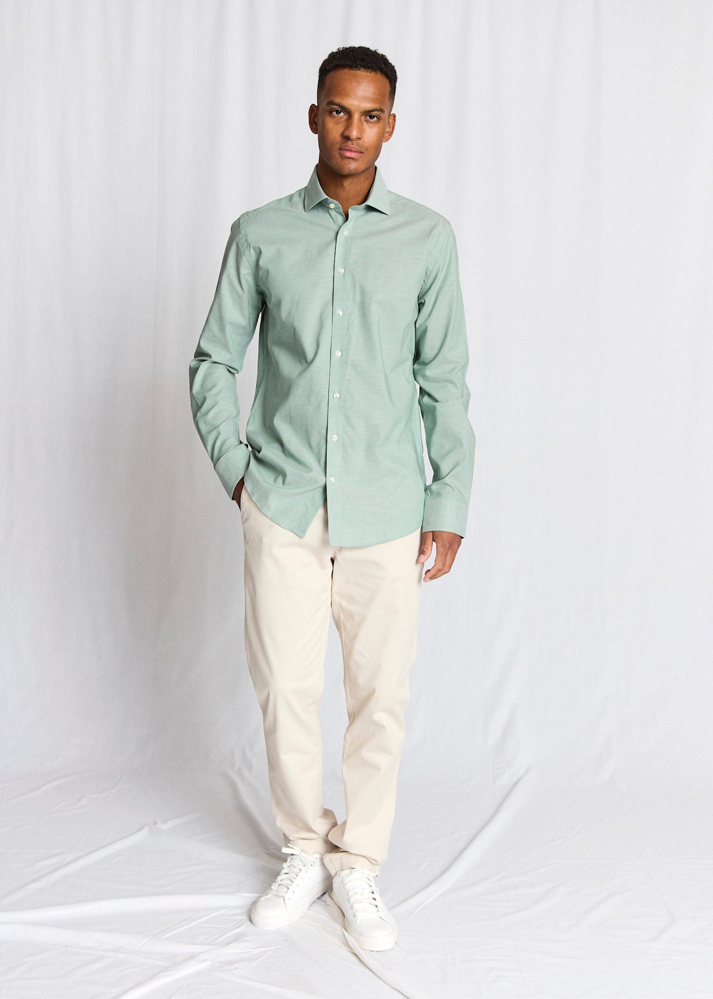 BS Jorge Slim Fit Skjorta - Green