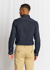 BS Hansen Slim Fit Skjorte - Navy