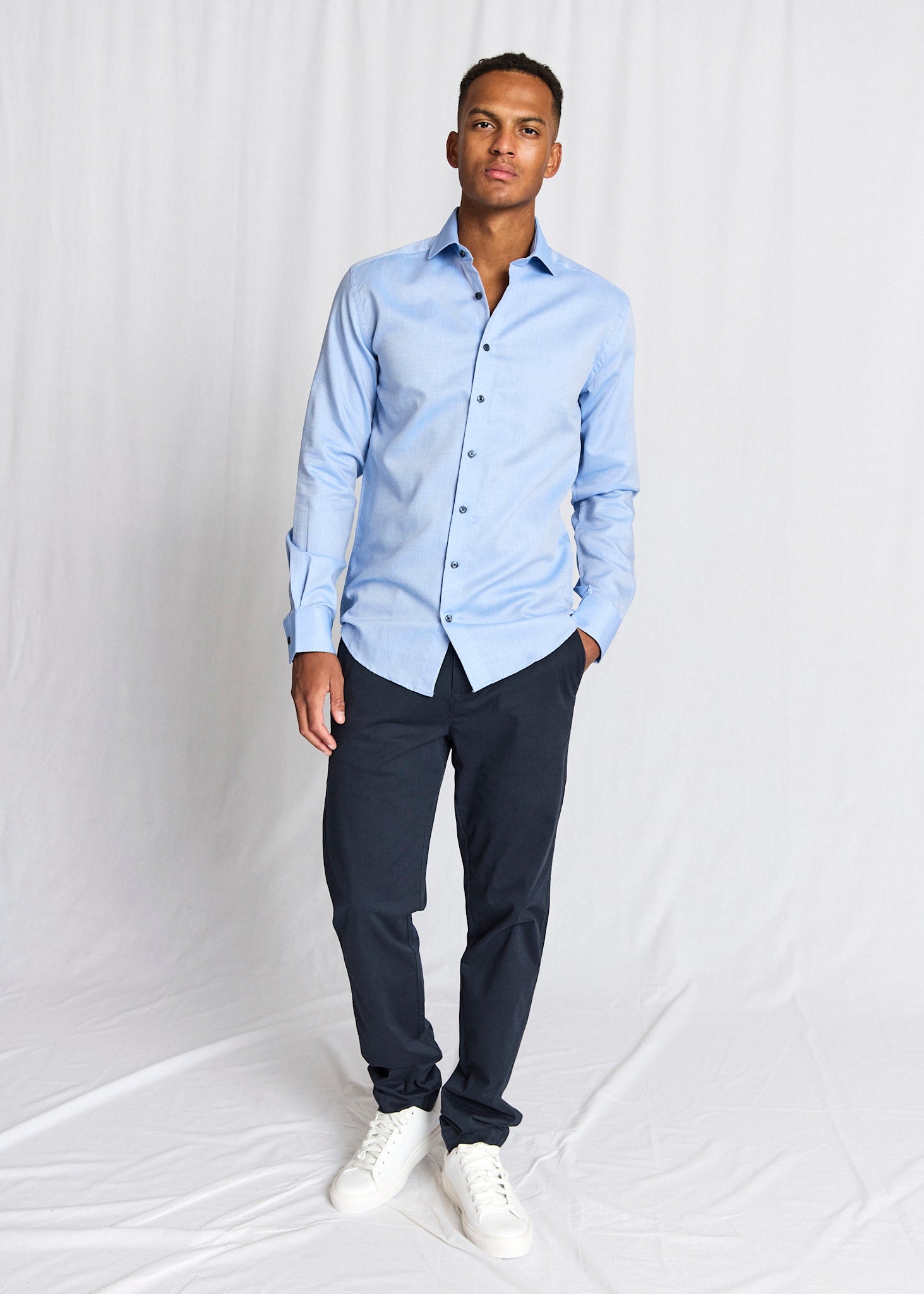 BS Ekdahl Modern Fit Skjorte - Blue