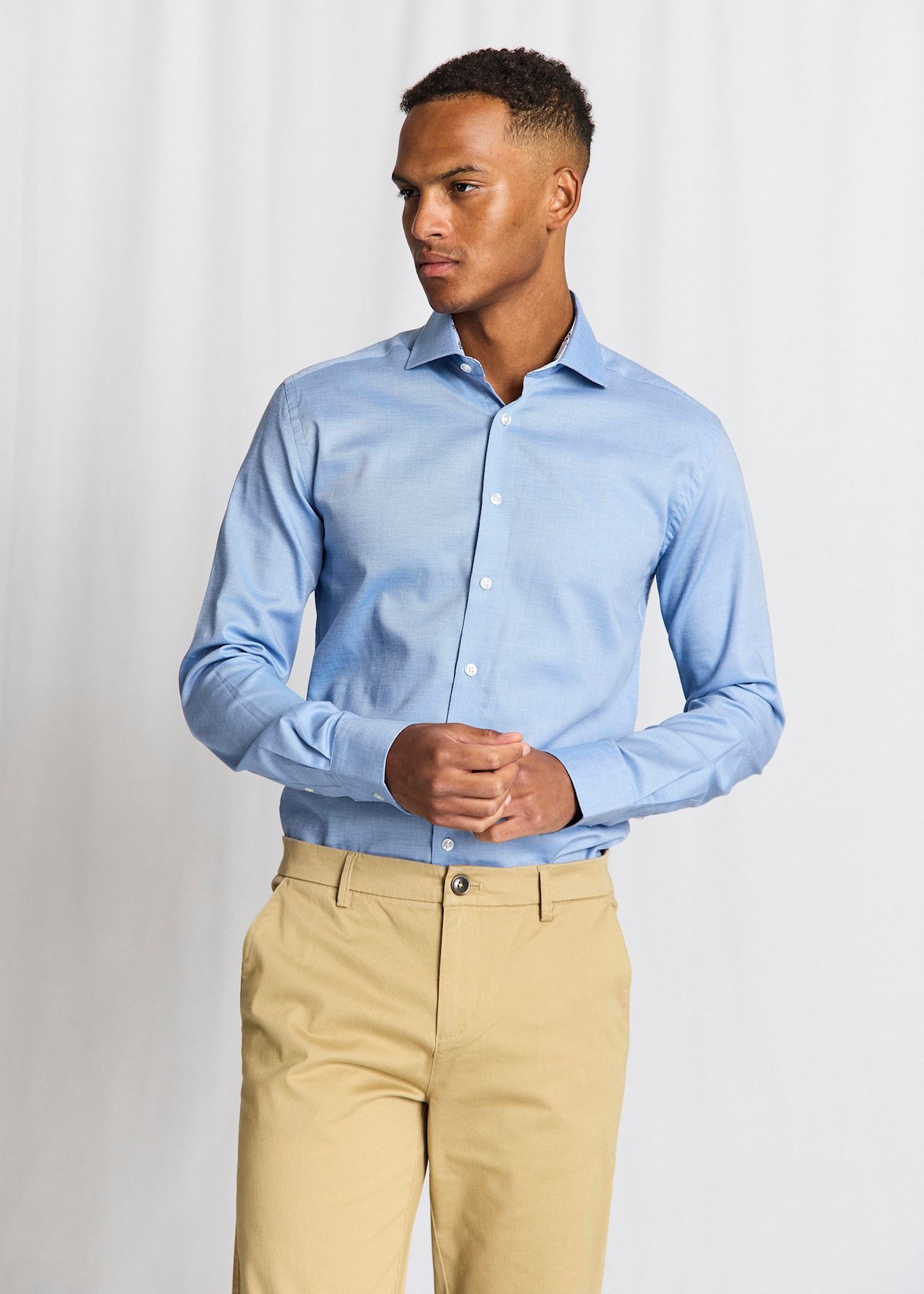 BS Gilberto Modern Fit Skjorta - Blue