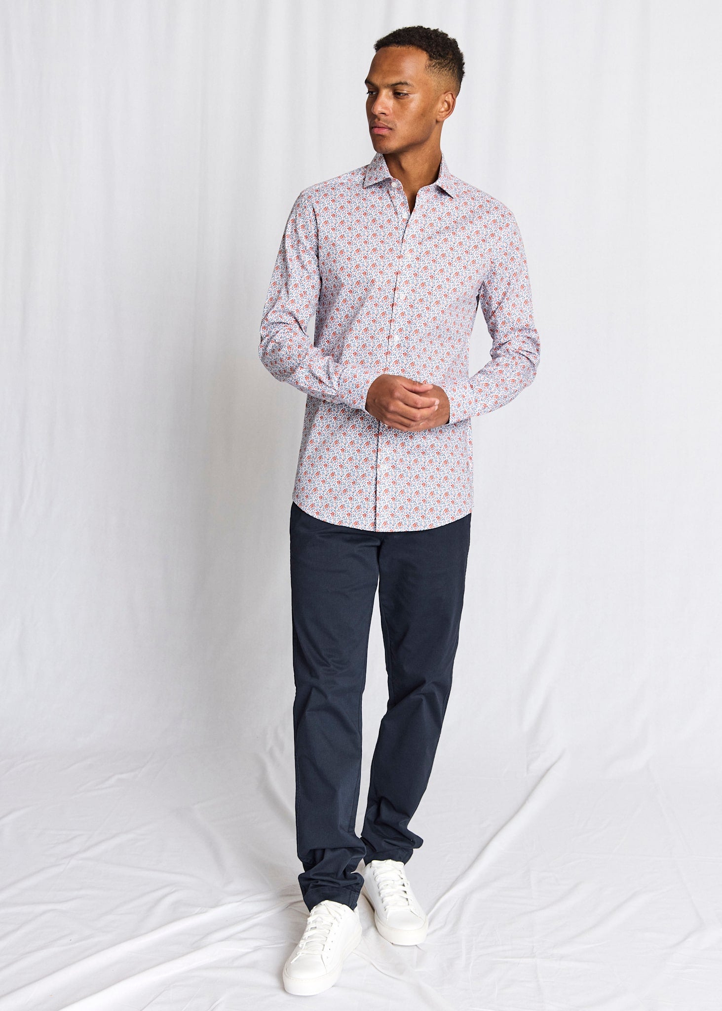 BS Jallouz Modern Fit Skjorte - Orange
