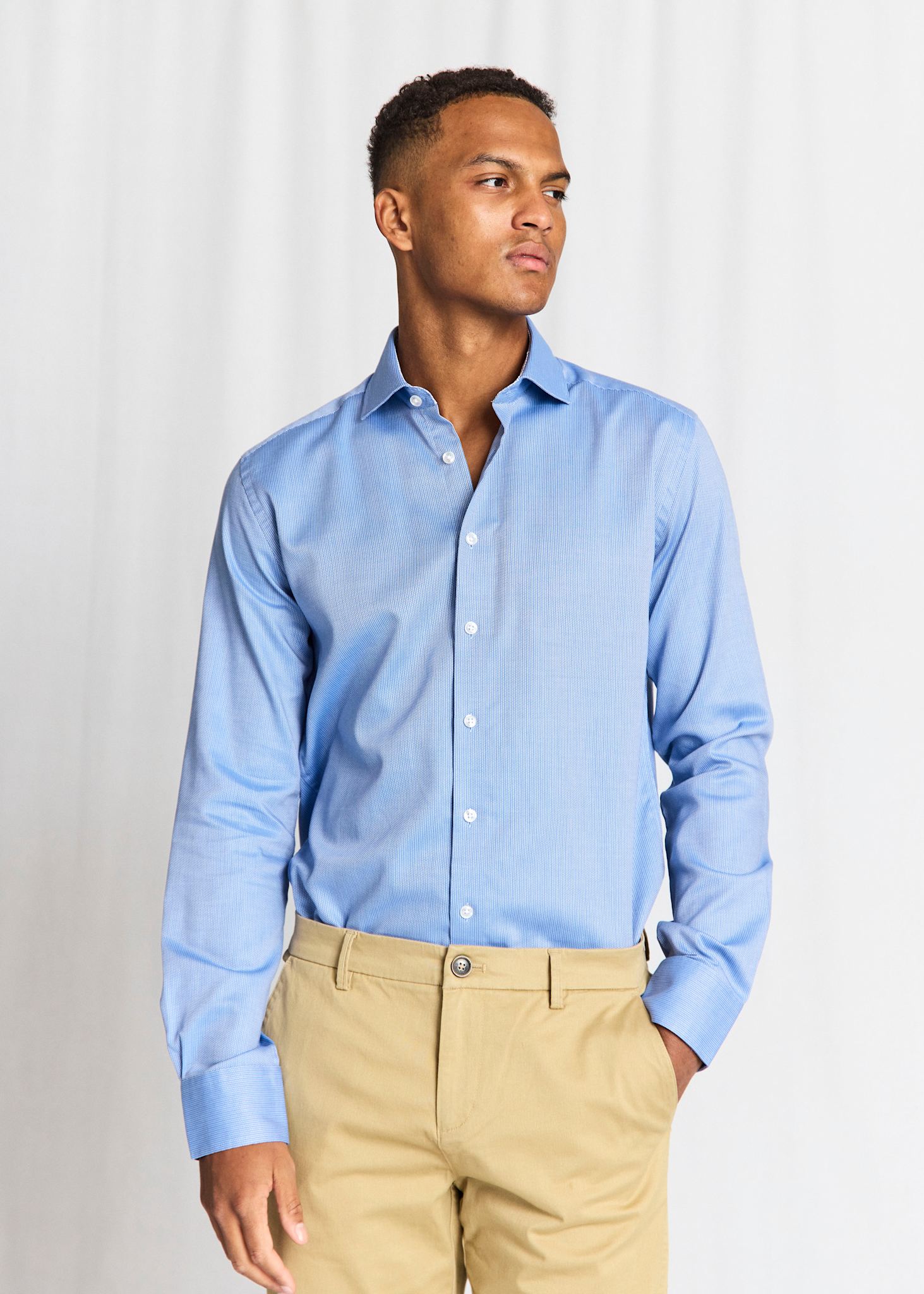 BS Landin Modern Fit Skjorte - Blue