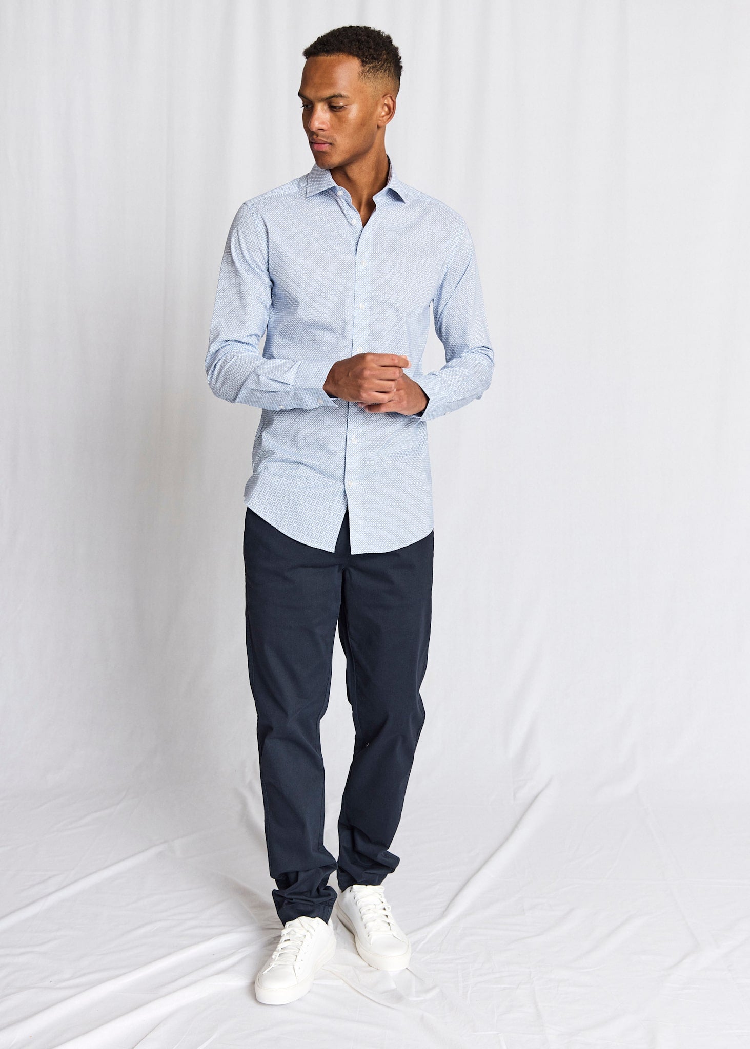 BS Lars Modern Fit Skjorte - Blue