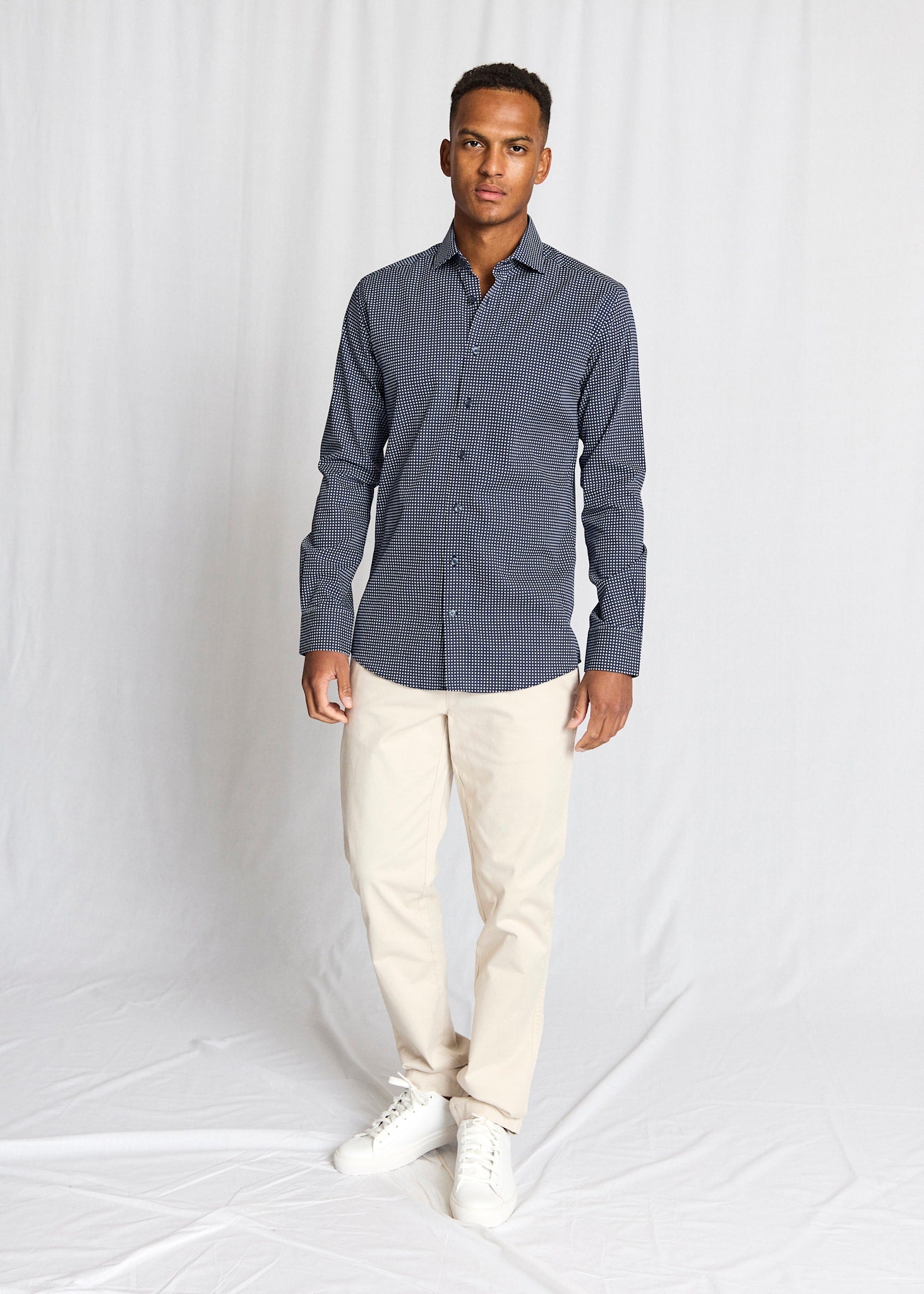 BS Pavlovic Modern Fit Shirt - Navy