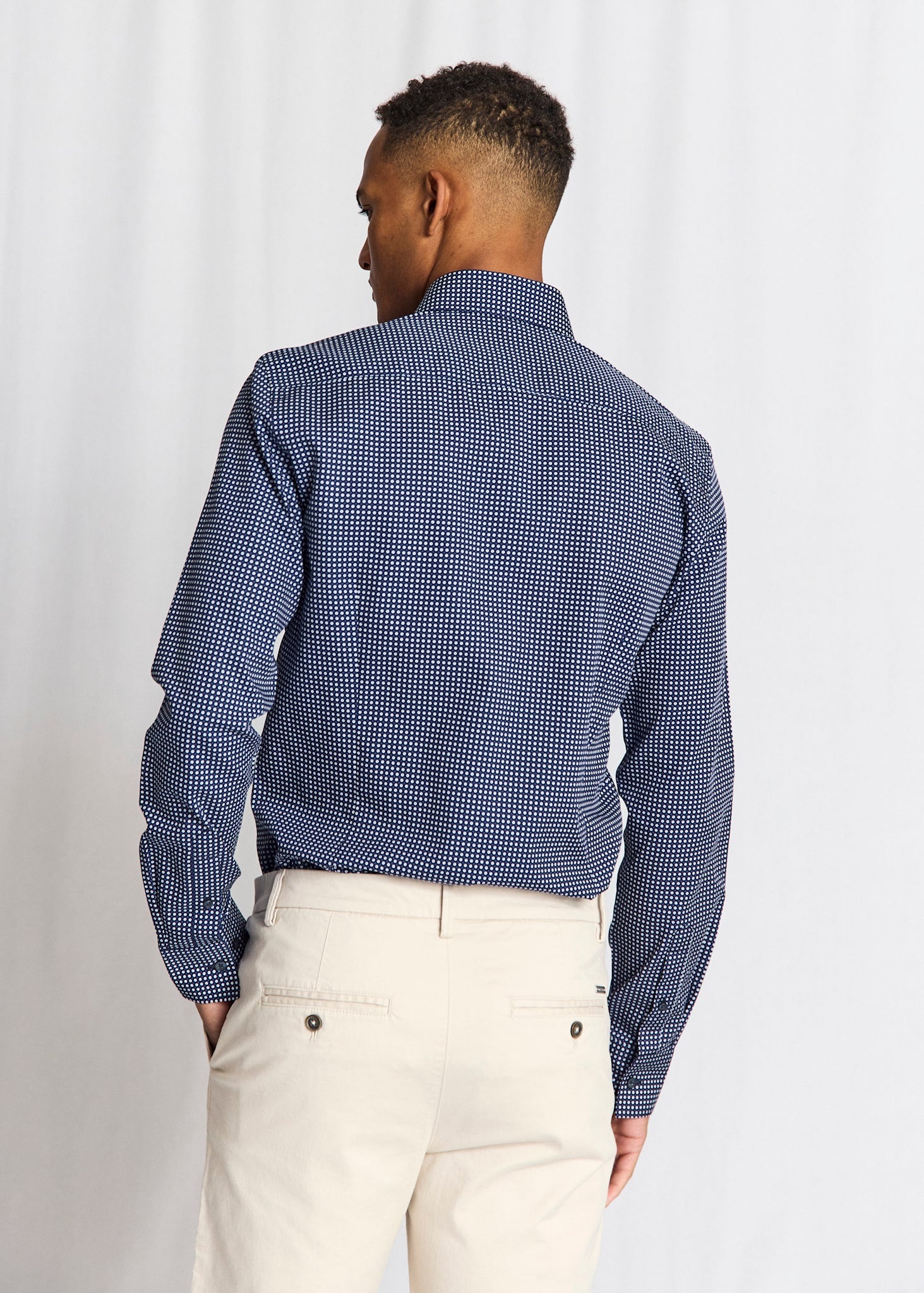 BS Pavlovic Modern Fit Shirt - Navy