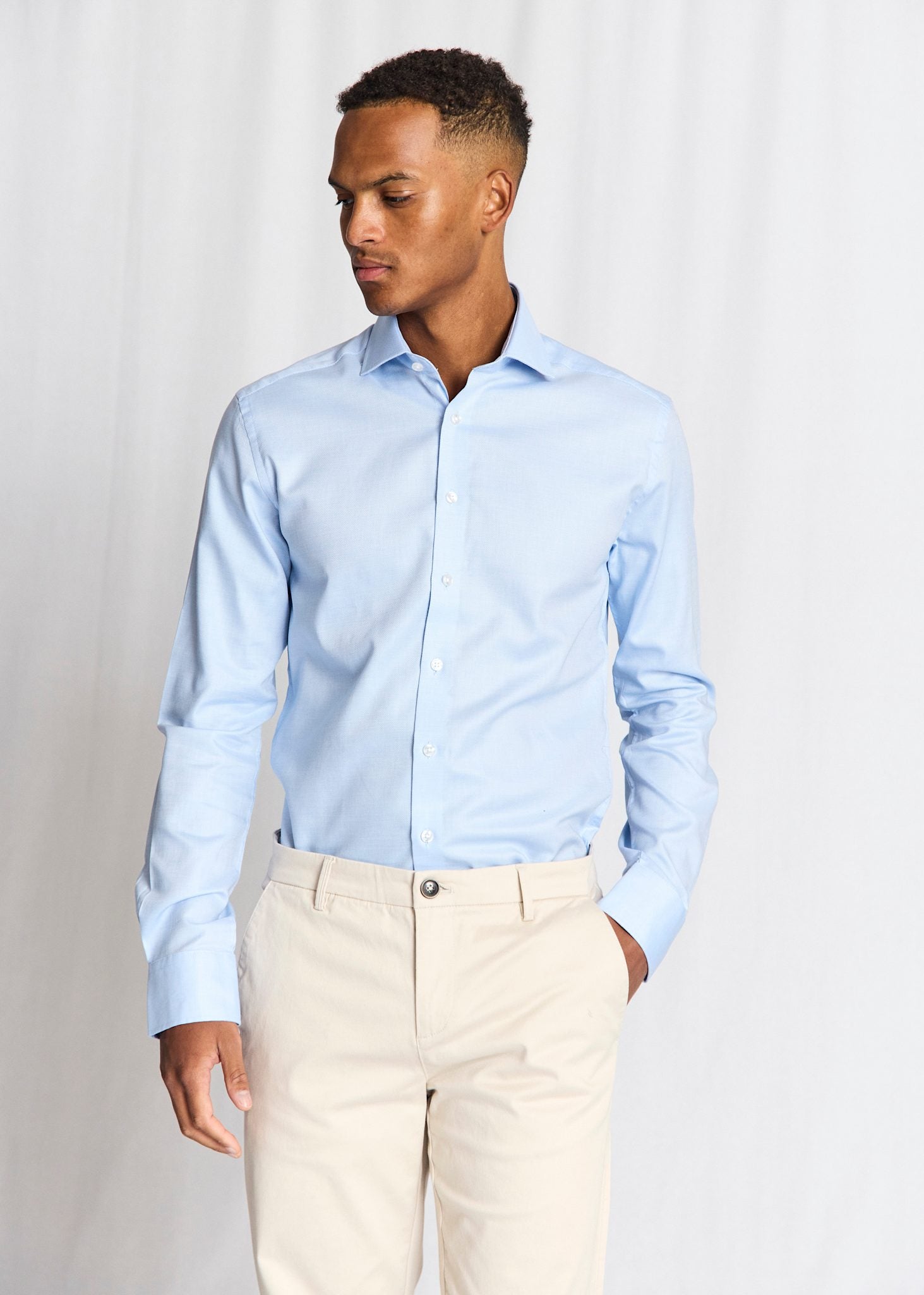 BS Pekeler Modern Fit Skjorta - Light Blue