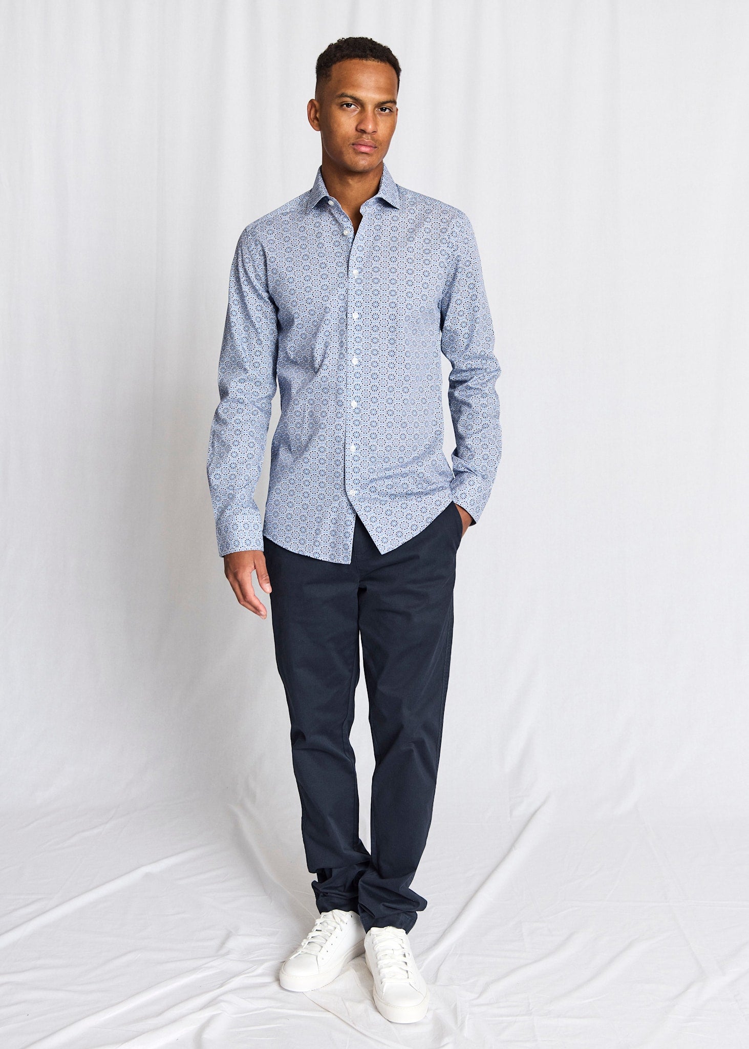 BS Soren Modern Fit Skjorte - Blue