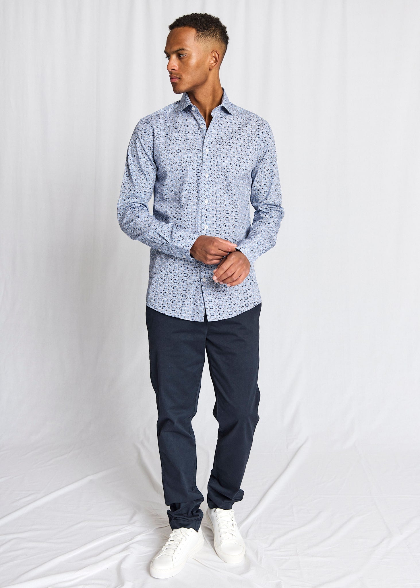 BS Soren Modern Fit Skjorta - Blue