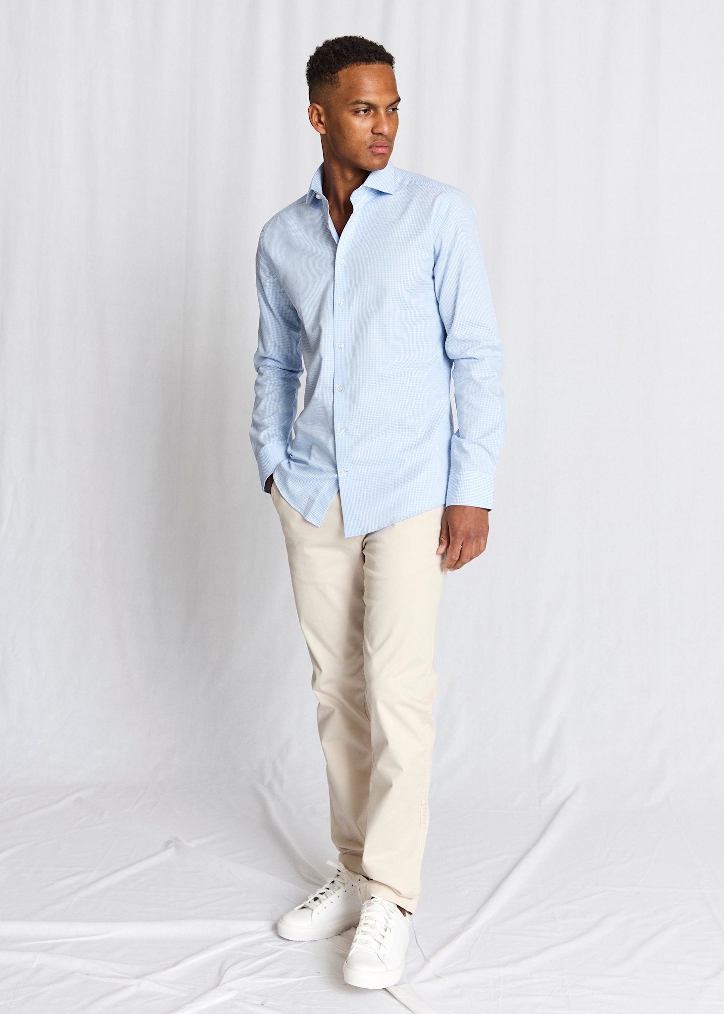 BS Sunderland Modern Fit Skjorte - Light Blue