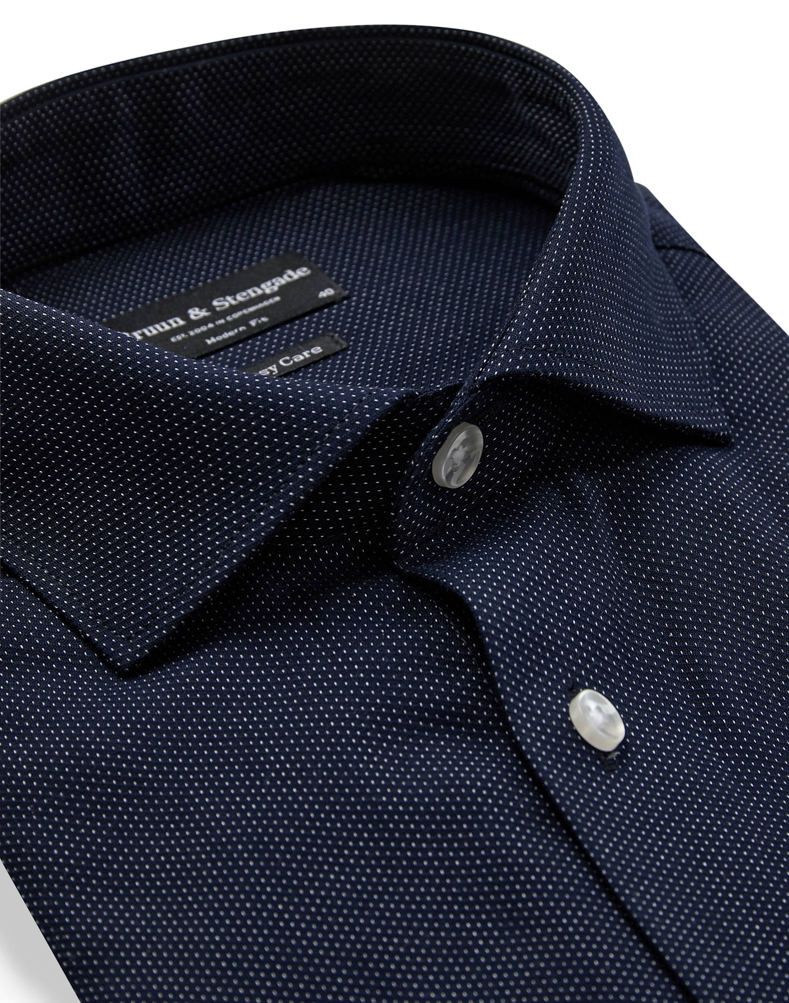 BS Toft Modern Fit Skjorte - Navy